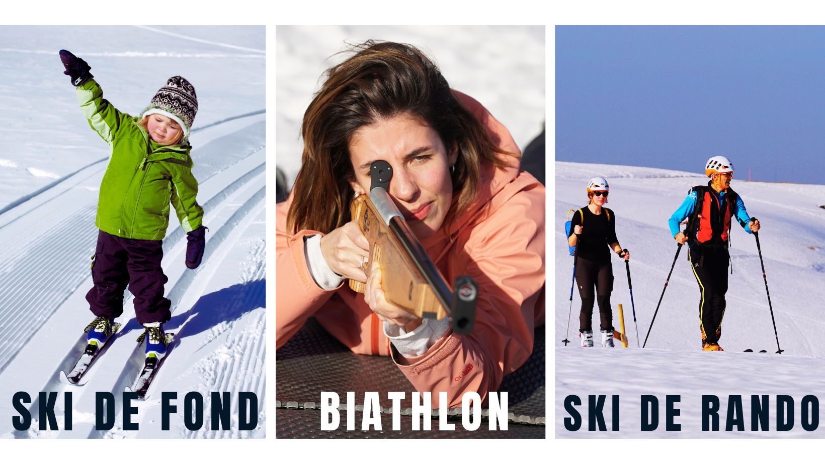 Découvrez le biathlon, le ski de fond et le ski de randonnée !